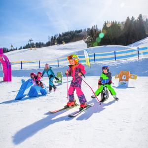 Hauser Kaibling mit dem kostenlosen Übungsgelände Wollis Kids Park