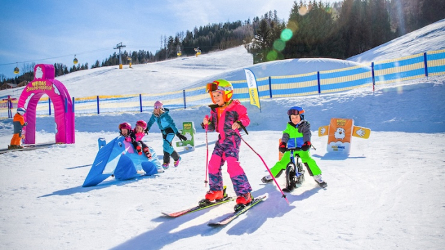 Hauser Kaibling mit dem kostenlosen Übungsgelände Wollis Kids Park